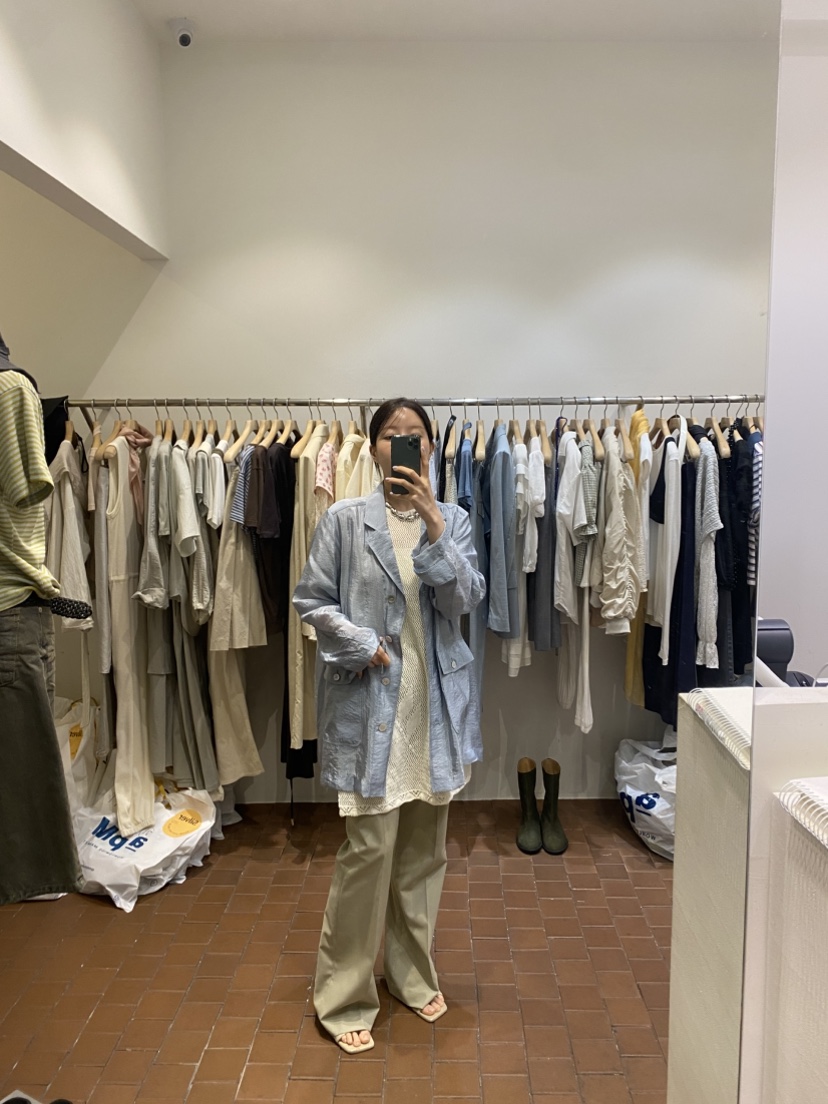SILVER東大門實拍女裝新品時尚25春夏推薦人氣真品職業休閑褲SILVER休閑褲