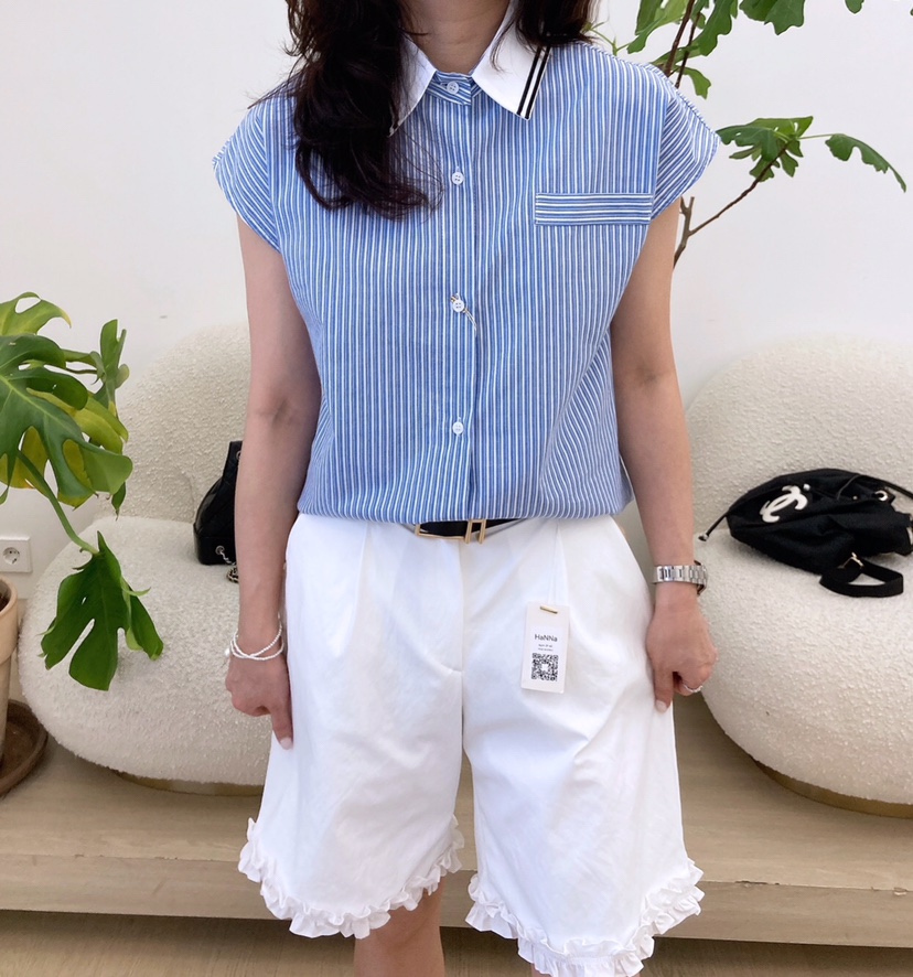 HANNA-A東大門實拍女裝新品熱賣休閑時尚真品推薦襯衫蕾絲衫HANNA襯衫/蕾絲衫