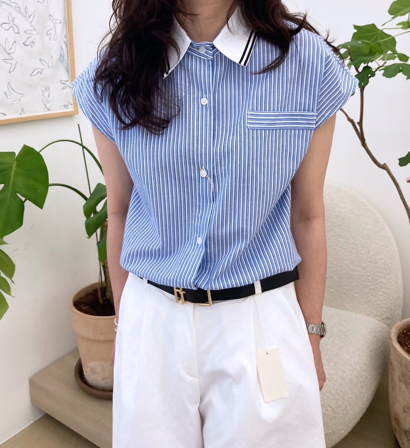HANNA-A東大門實拍女裝新品熱賣休閑時尚真品推薦襯衫蕾絲衫HANNA襯衫/蕾絲衫