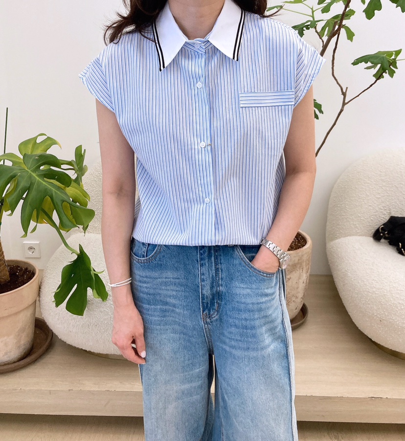 HANNA-A東大門實拍女裝新品熱賣休閑時尚真品推薦襯衫蕾絲衫HANNA襯衫/蕾絲衫