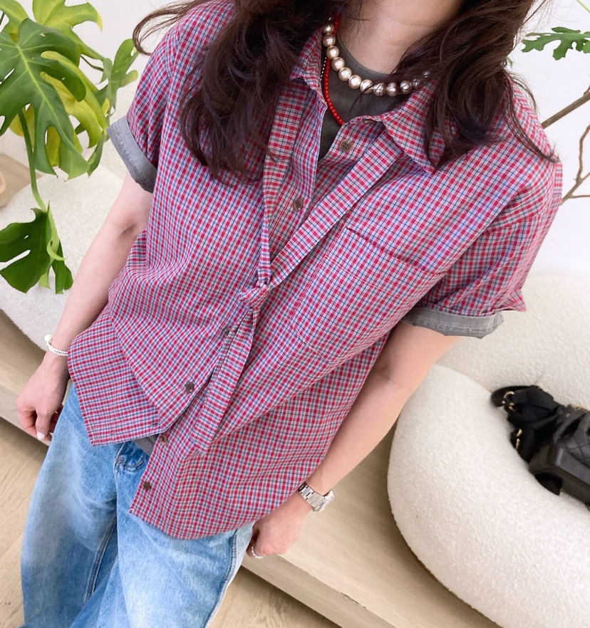 HANNA-A東大門實拍女士新款時尚休閑真品職業25春夏襯衫蕾絲衫HANNA襯衫/蕾絲衫