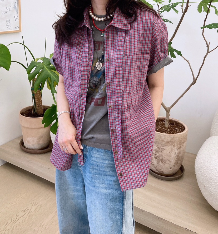 HANNA-A東大門實拍女士新款時尚休閑真品職業25春夏襯衫蕾絲衫HANNA襯衫/蕾絲衫