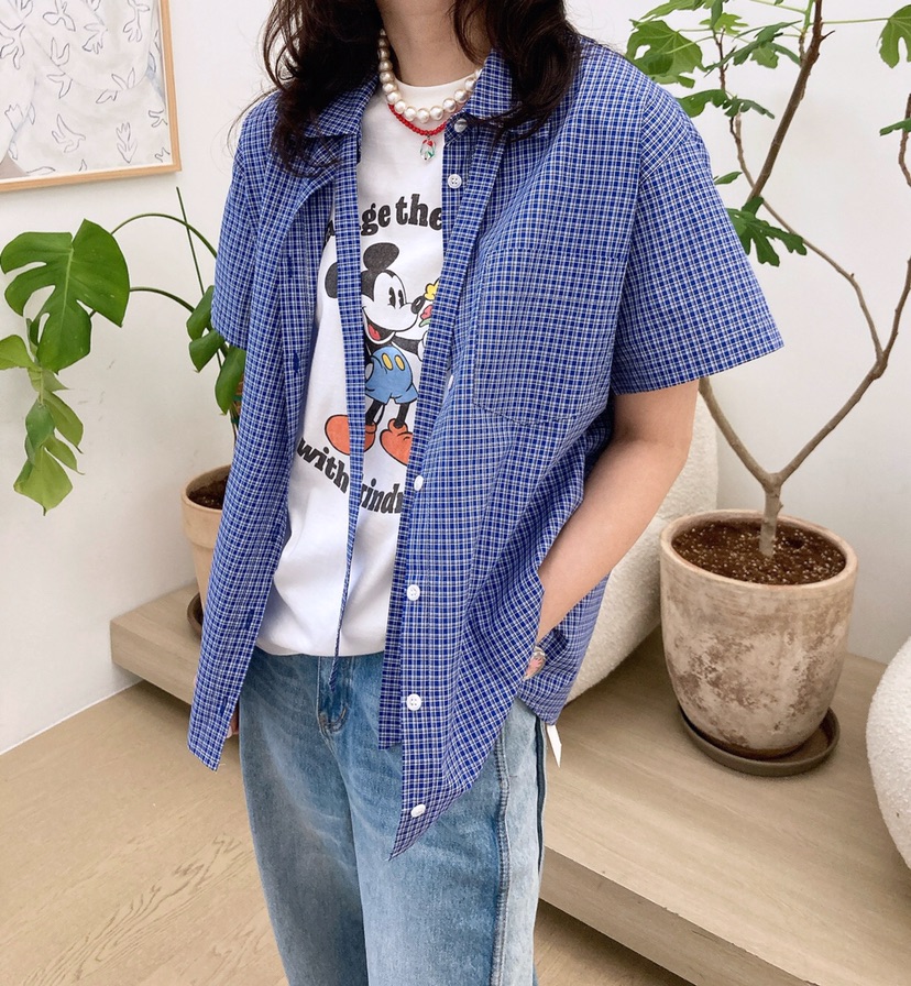 HANNA-A東大門實拍女士新款時尚休閑真品職業25春夏襯衫蕾絲衫HANNA襯衫/蕾絲衫