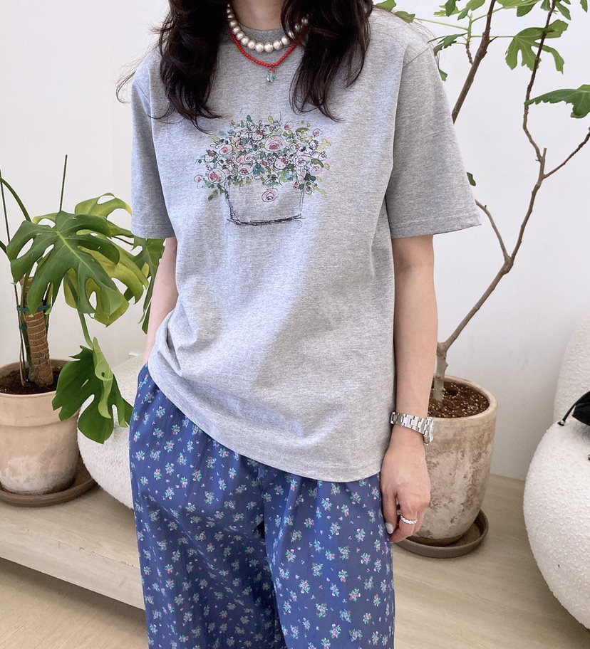 HANNA-A東大門代購女裝新款時尚推薦25春夏職業休閑真品T恤HANNAT恤
