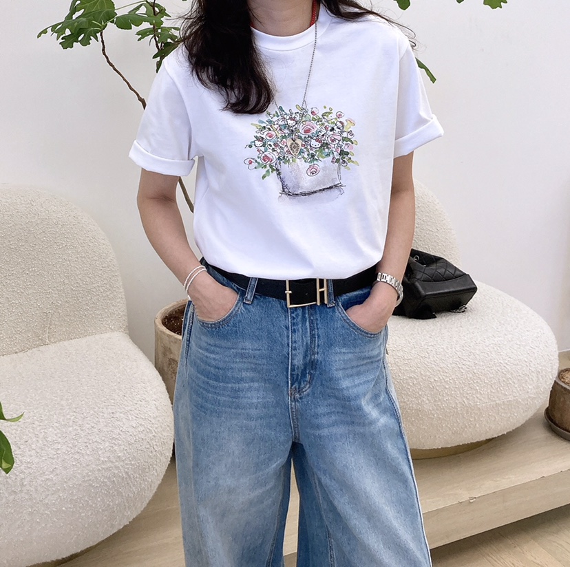 HANNA-A東大門代購女裝新款時尚推薦25春夏職業休閑真品T恤HANNAT恤