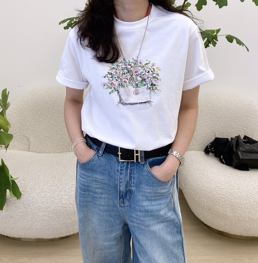 HANNA-A東大門代購女裝新款時尚推薦25春夏職業休閑真品T恤HANNAT恤