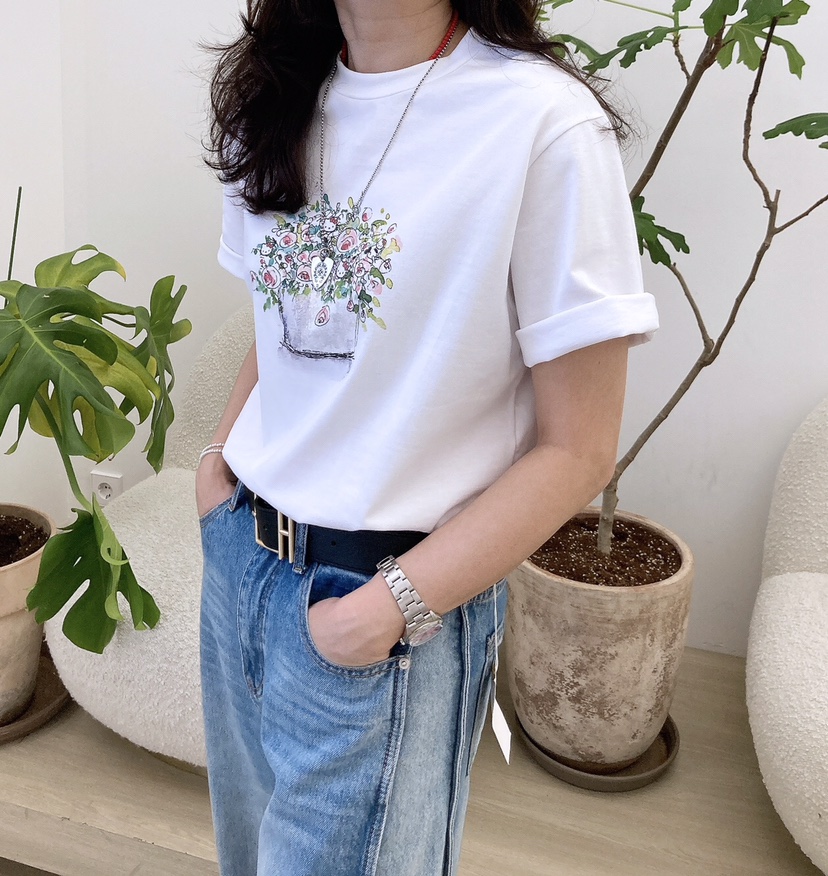 HANNA-A東大門代購女裝新款時尚推薦25春夏職業休閑真品T恤HANNAT恤