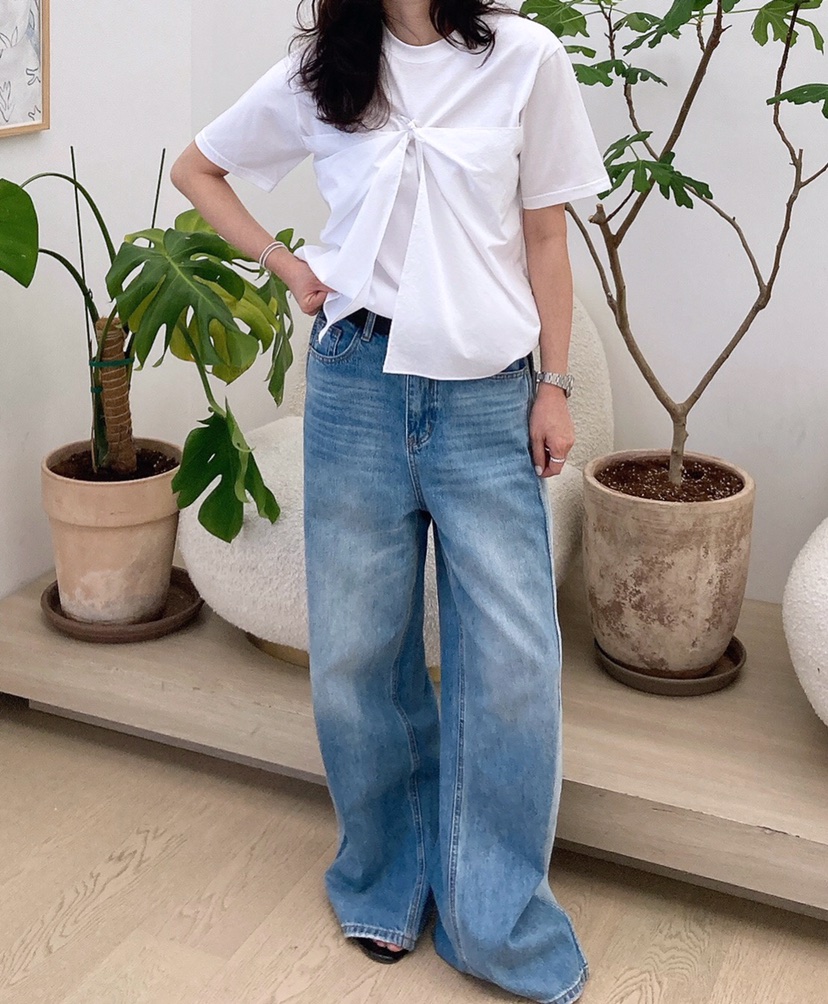 HANNA-A東大門代購女裝新款時尚25春夏推薦休閑人氣熱賣T恤HANNAT恤