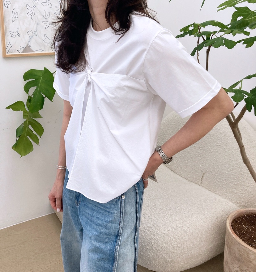 HANNA-A東大門代購女裝新款時尚25春夏推薦休閑人氣熱賣T恤HANNAT恤