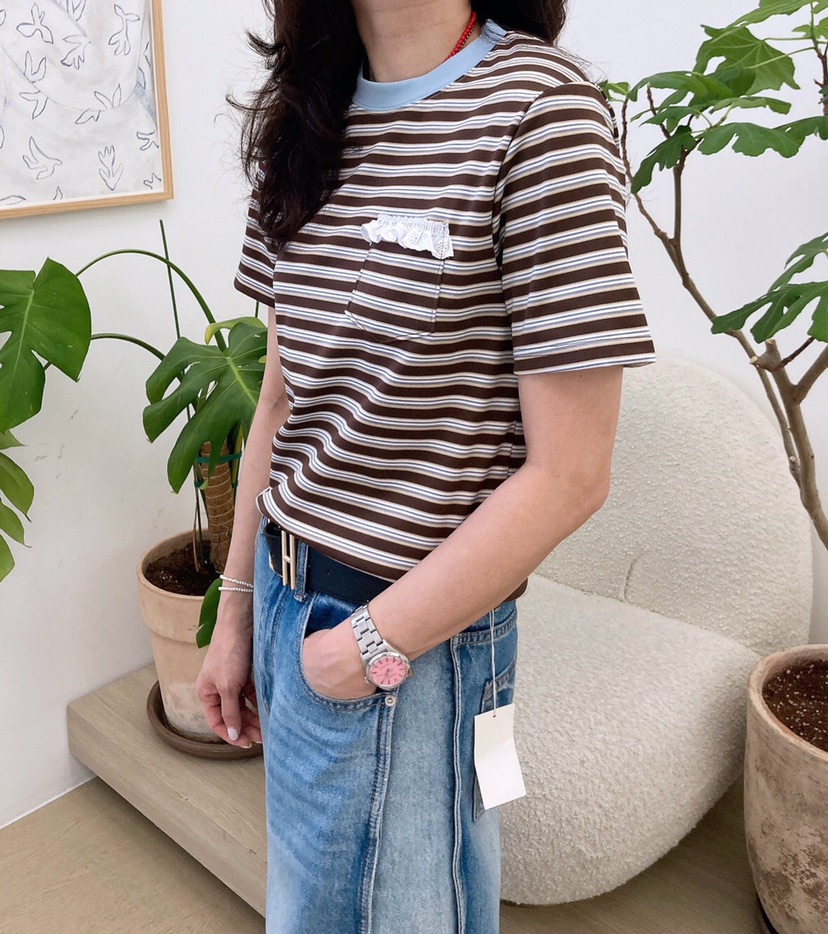 HANNA-A韓國代購女士新款人氣25春夏休閑時尚熱賣真品職業T恤HANNAT恤