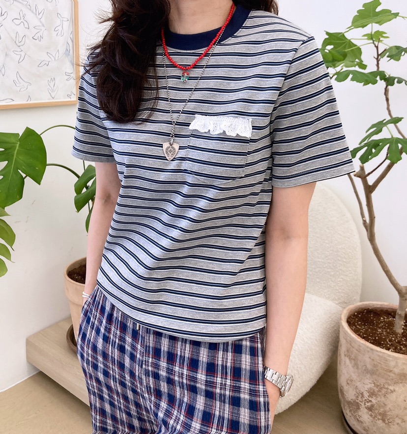 HANNA-A韓國代購女士新款人氣25春夏休閑時尚熱賣真品職業T恤HANNAT恤