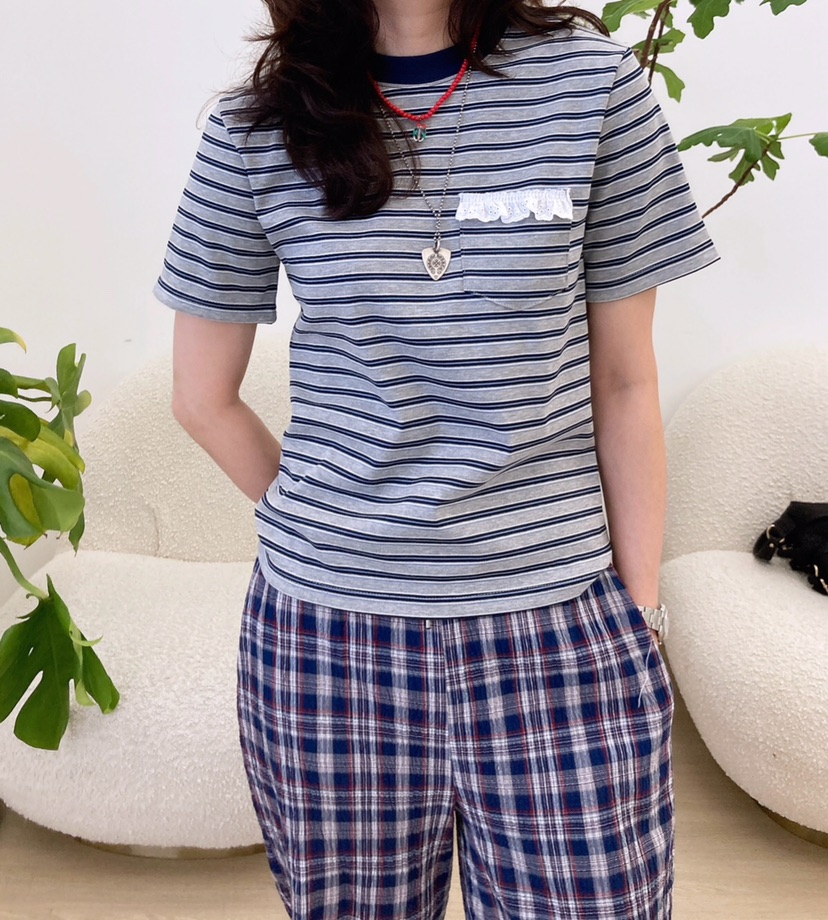 HANNA-A韓國代購女士新款人氣25春夏休閑時尚熱賣真品職業T恤HANNAT恤