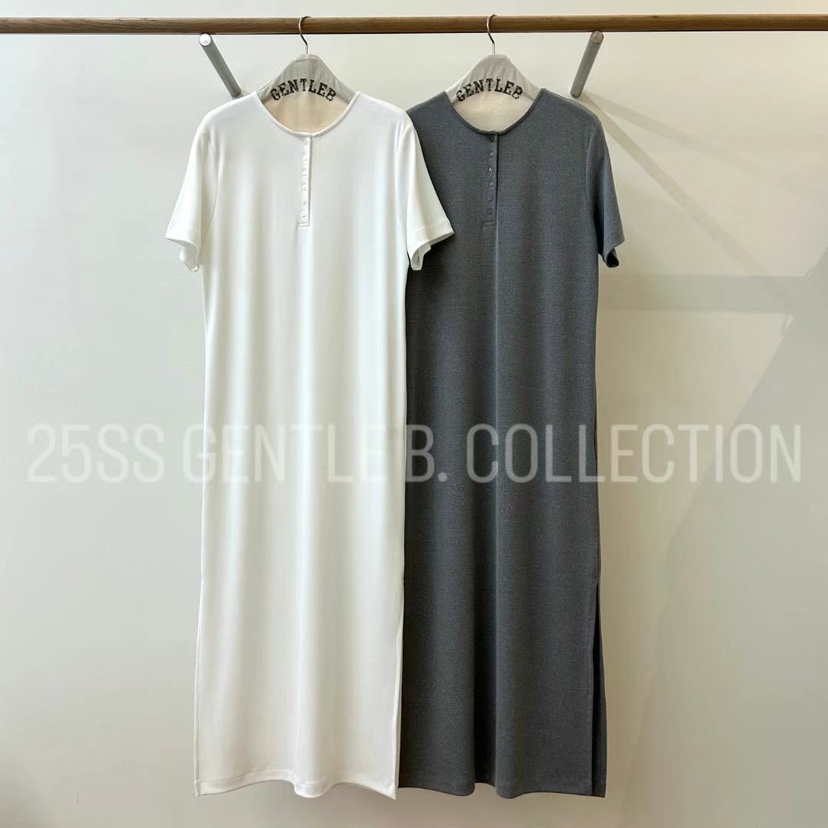 GENTLE B韓國代購女裝新款熱賣休閑真品25春夏連衣裙不含腰帶GENTLE B連衣裙