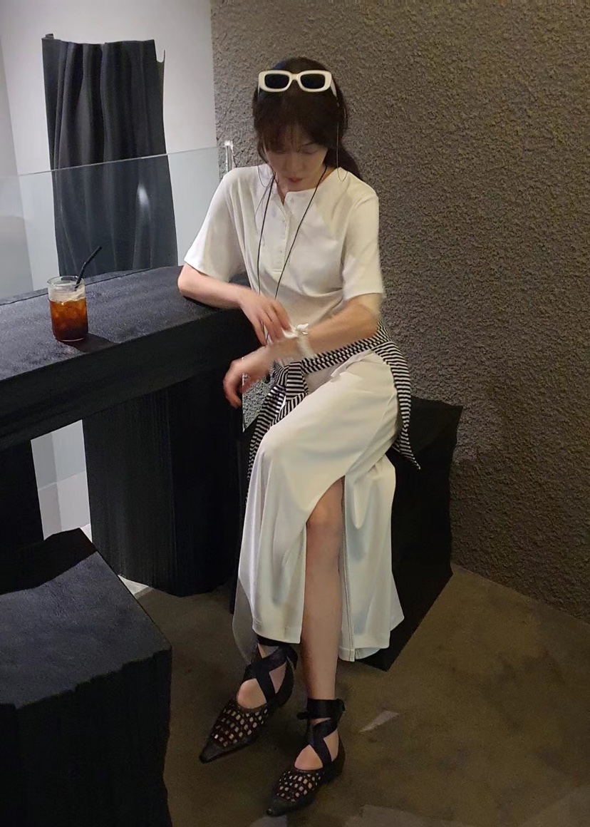GENTLE B韓國代購女裝新款熱賣休閑真品25春夏連衣裙不含腰帶GENTLE B連衣裙