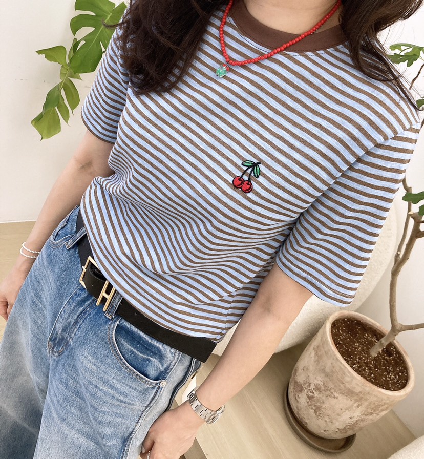 HANNA-A韓國代購女士新款推薦時尚職業人氣熱賣休閑25春夏T恤HANNAT恤