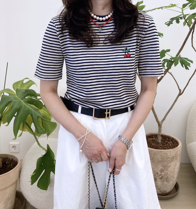HANNA-A韓國代購女士新款推薦時尚職業人氣熱賣休閑25春夏T恤HANNAT恤