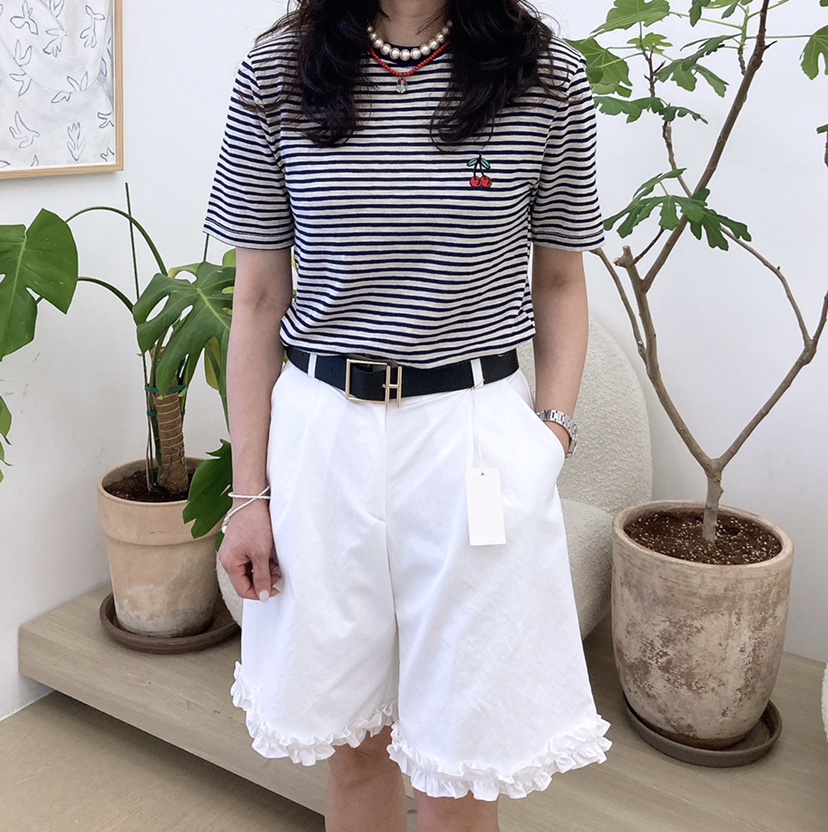 HANNA-A韓國代購女士新款推薦時尚職業人氣熱賣休閑25春夏T恤HANNAT恤圖色2