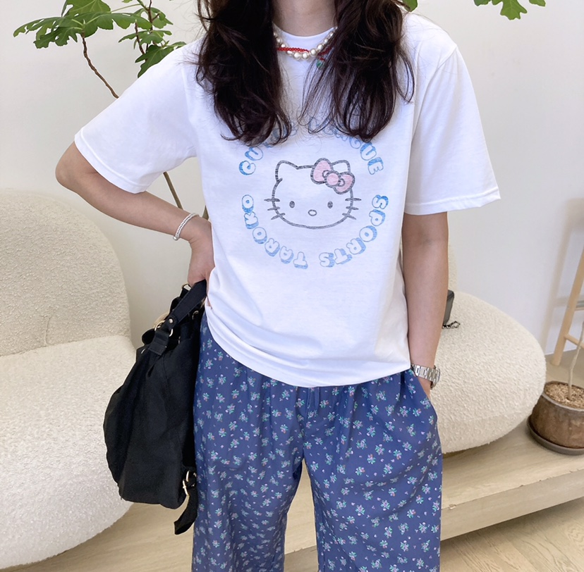 HANNA-A韓國直郵女裝新款職業時尚真品人氣25春夏熱賣推薦T恤HANNAT恤