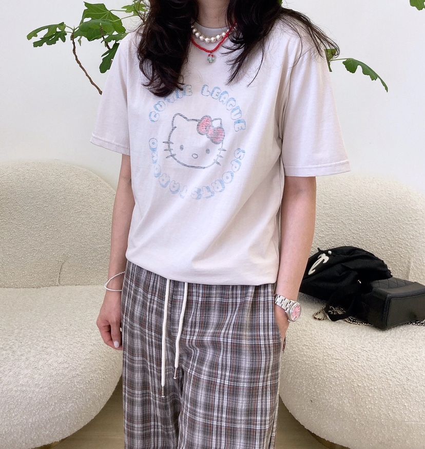 HANNA-A韓國直郵女裝新款職業時尚真品人氣25春夏熱賣推薦T恤HANNAT恤