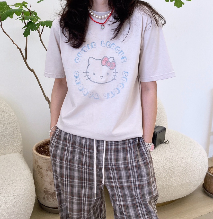 HANNA-A韓國直郵女裝新款職業時尚真品人氣25春夏熱賣推薦T恤HANNAT恤圖色2