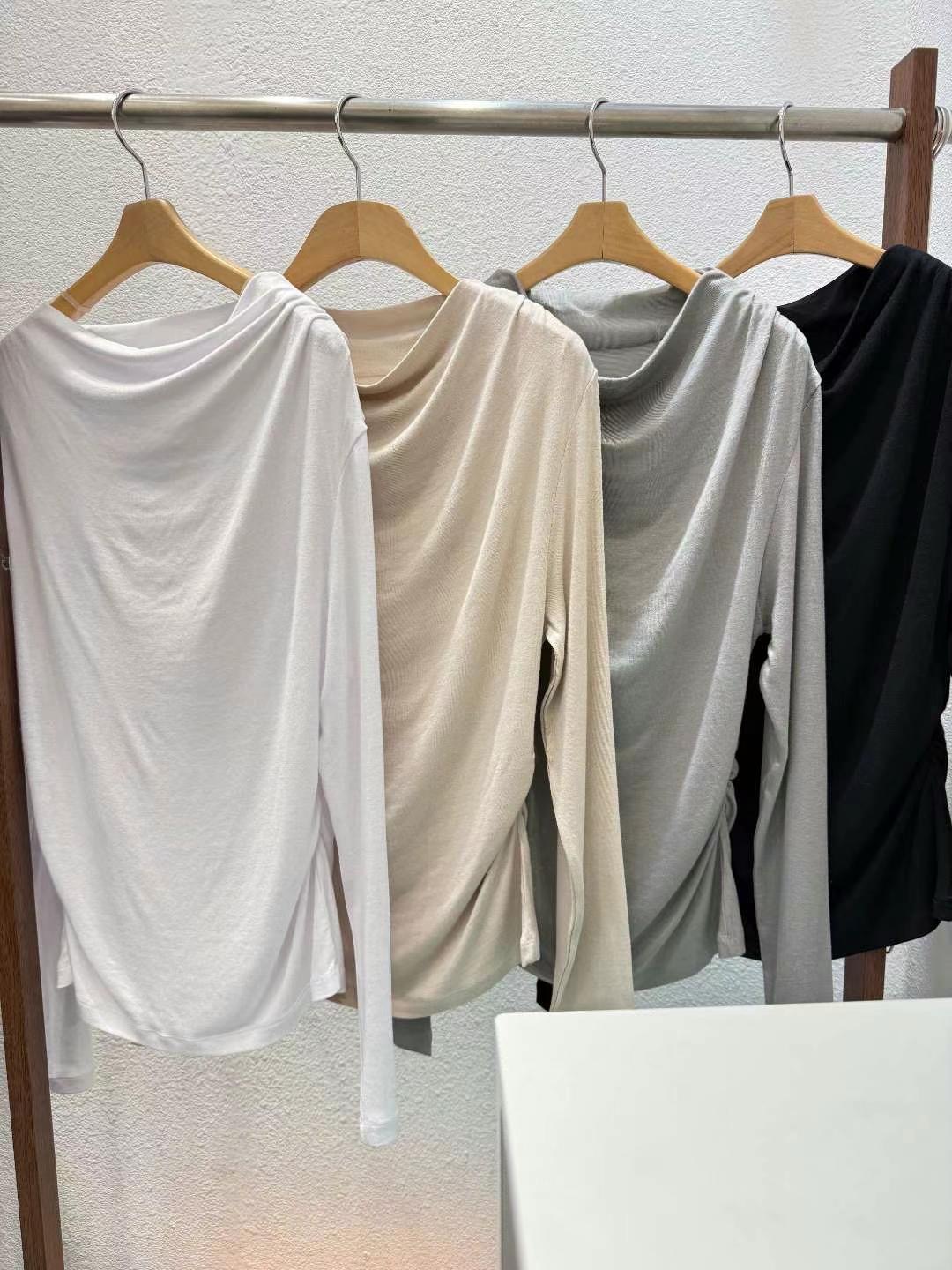 HARA韓國直郵女士新款熱賣25春夏時尚職業推薦人氣休閑長袖T恤HARA長袖T恤