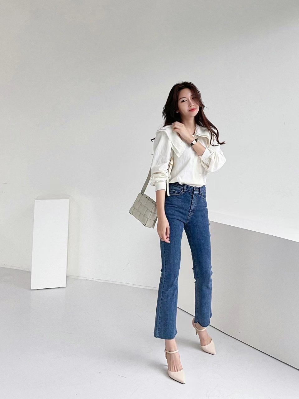 DOUBLEM東大門實拍女士新品真品熱賣推薦休閑時尚人氣牛仔褲DOUBLEM牛仔褲