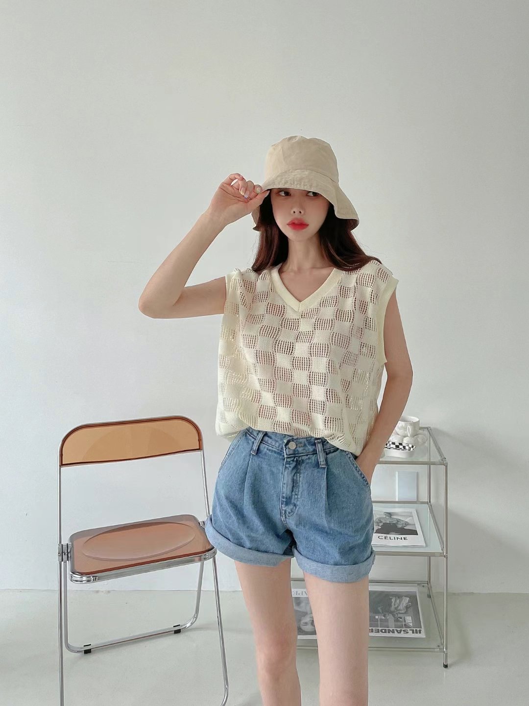 DOUBLEM韓國直郵女裝新款熱賣時尚休閑真品職業25春夏推薦短褲DOUBLEM短褲
