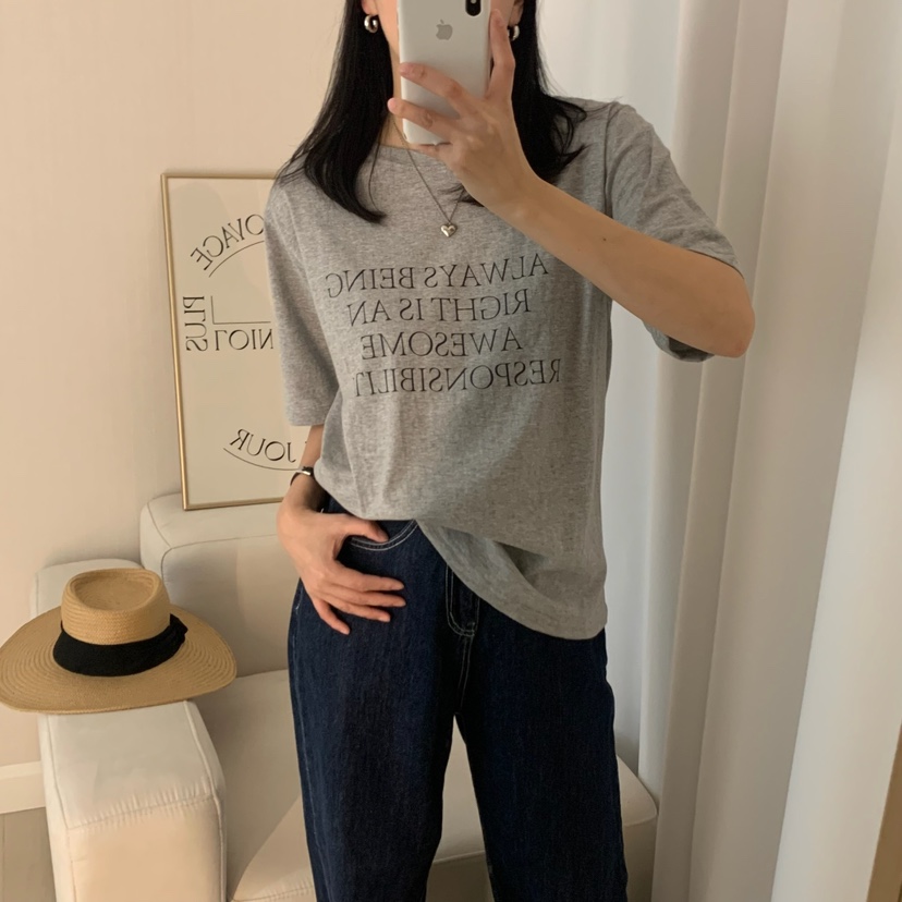 HELLO JINI韓國直郵女裝新款時尚真品休閑職業熱賣25春夏T恤HELLO JINIT恤