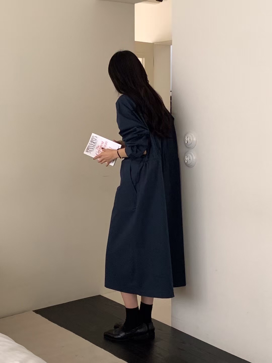 NOMAD東大門實拍女裝新品熱賣職業時尚25春夏真品休閑連衣裙NOMAD連衣裙