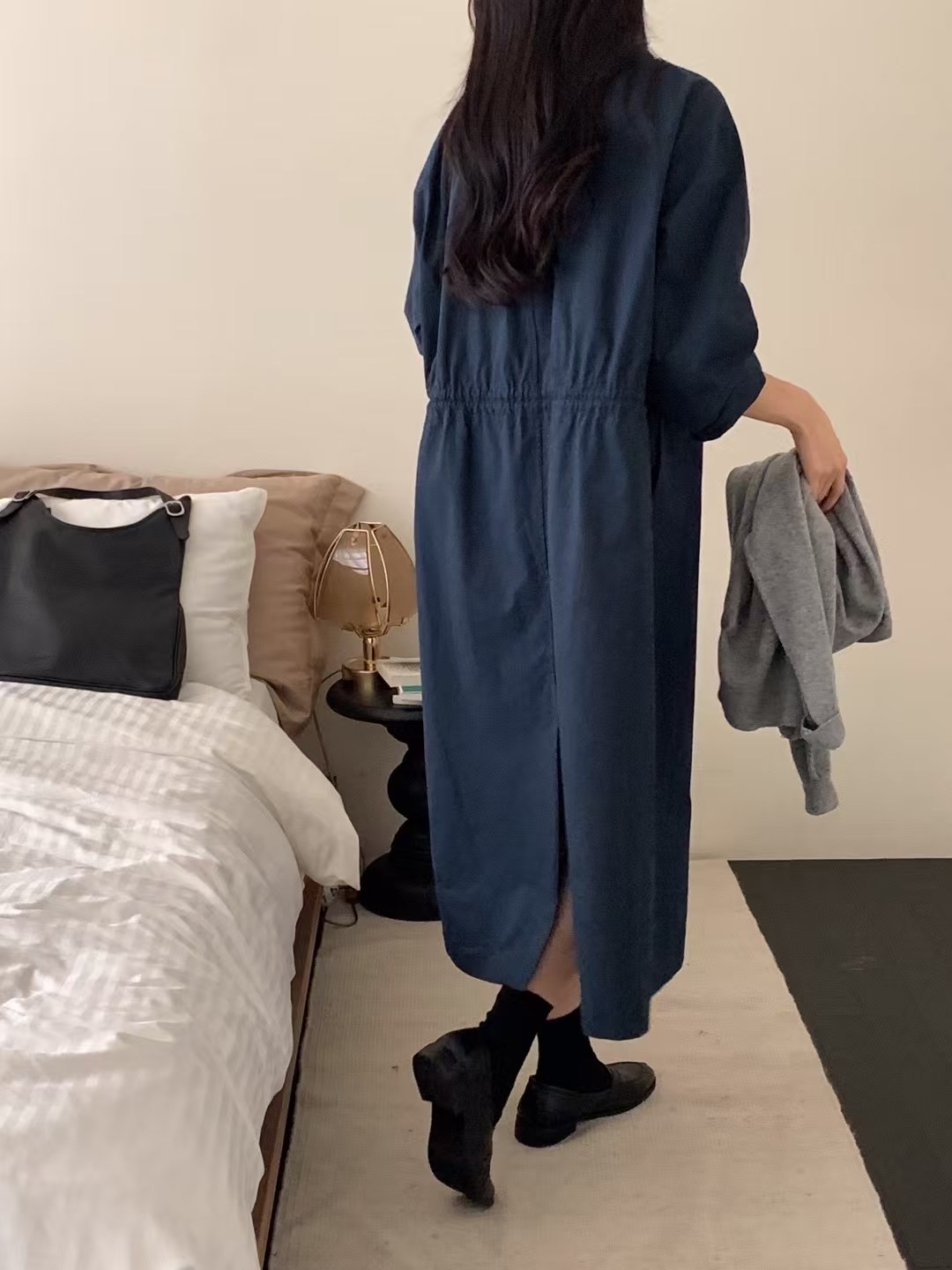 NOMAD東大門實拍女裝新品熱賣職業時尚25春夏真品休閑連衣裙NOMAD連衣裙