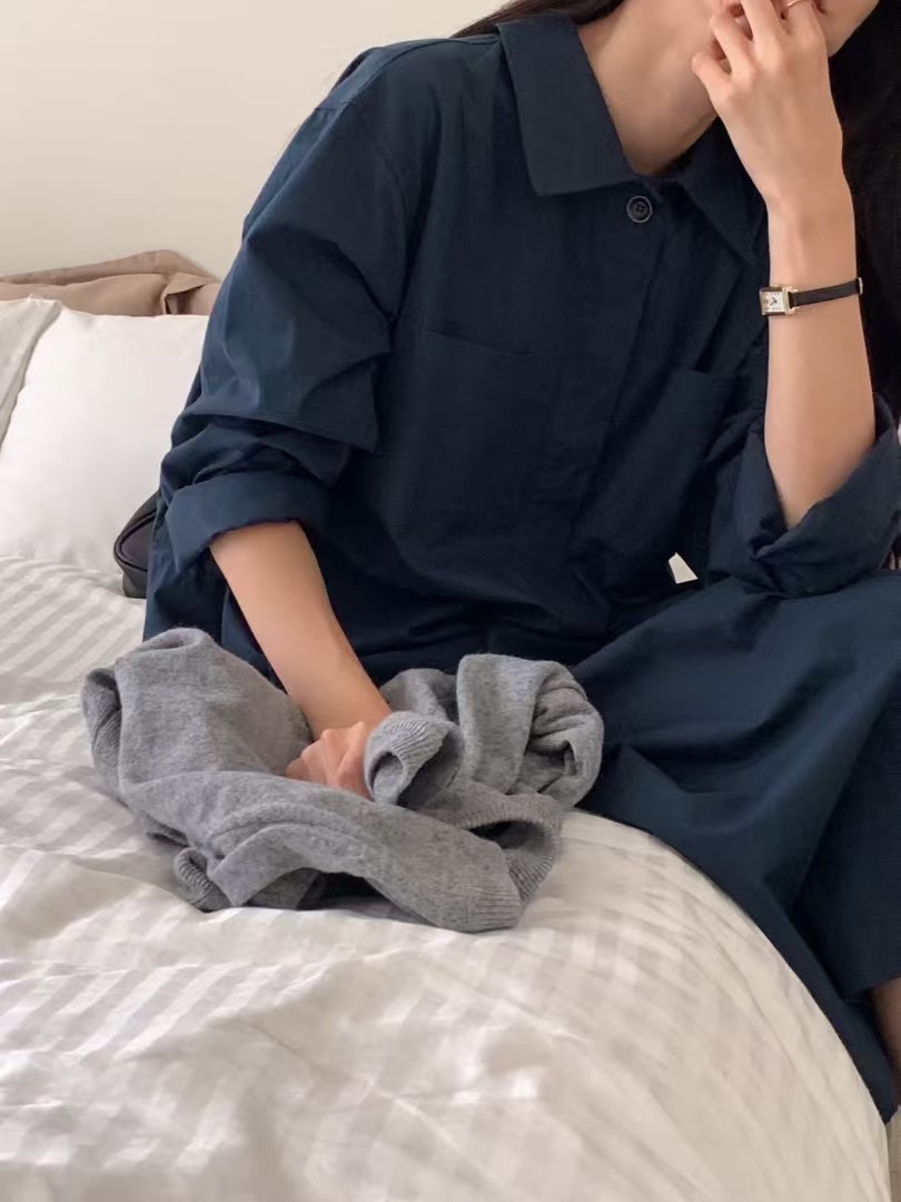 NOMAD東大門實拍女裝新品熱賣職業時尚25春夏真品休閑連衣裙NOMAD連衣裙