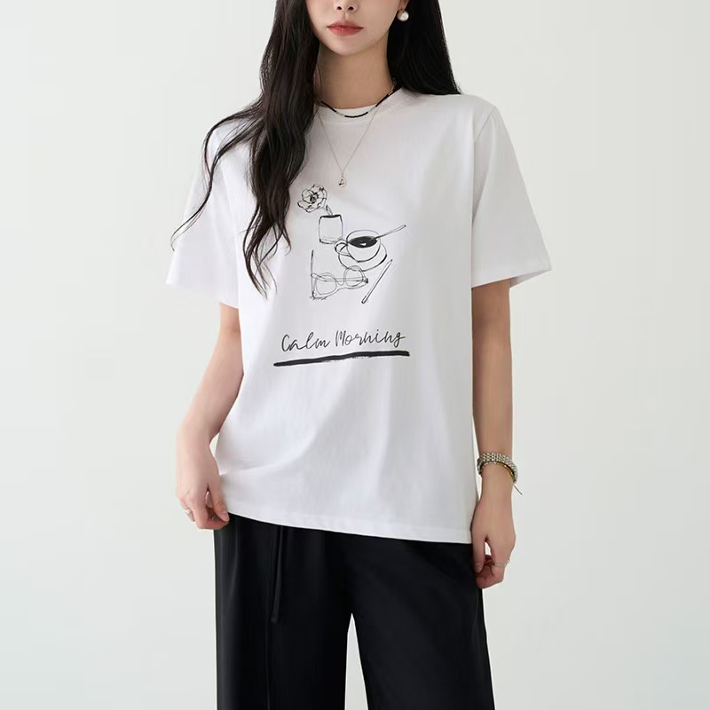 NOMAD東大門代購女士新品時尚人氣25春夏真品休閑職業熱賣T恤NOMADT恤圖色2