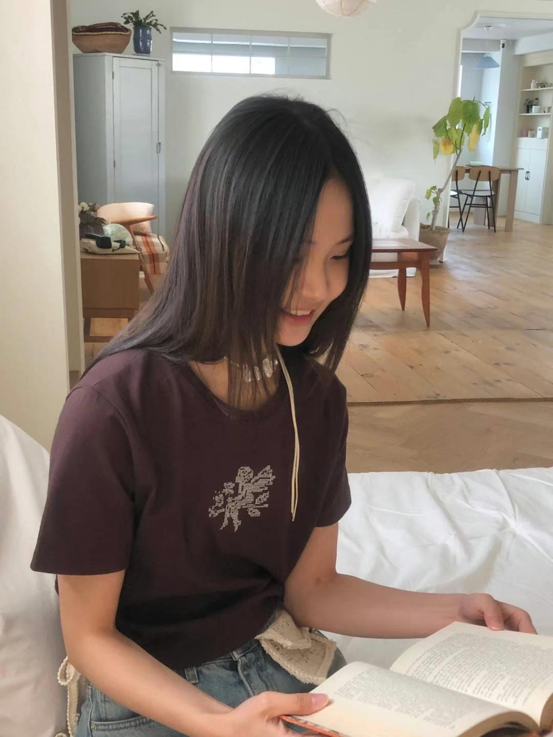 EXCUSE東大門實拍女裝新品人氣時尚休閑25春夏職業真品推薦T恤EXCUSET恤圖色3