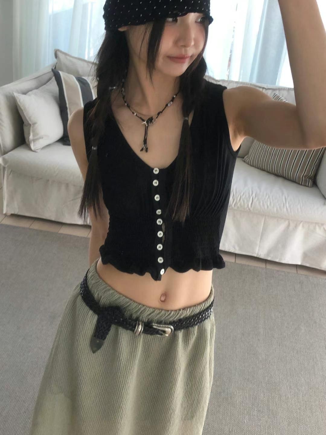 EXCUSE韓國直郵女裝新款熱賣25春夏休閑人氣推薦真品吊帶背心EXCUSE吊帶/背心圖色4