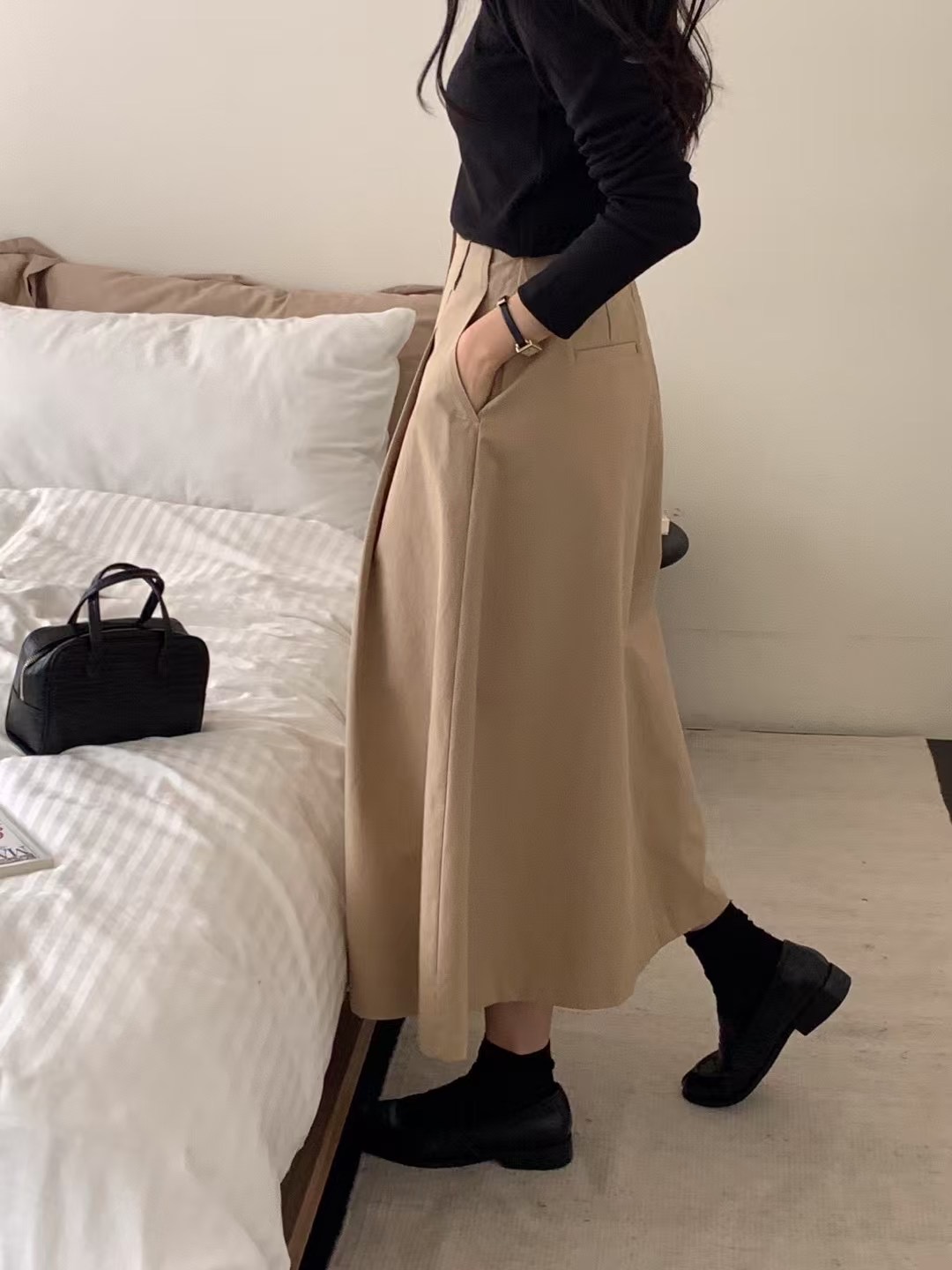 NOMAD東大門代購女士新品推薦25春夏人氣休閑熱賣職業真品長裙NOMAD長裙