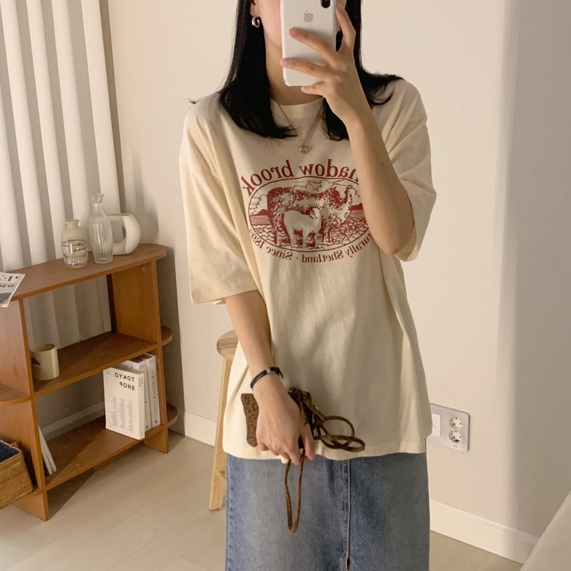 HELLO JINI東大門代購女裝新品推薦25春夏職業熱賣人氣T恤HELLO JINIT恤