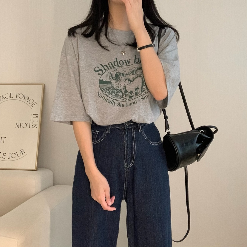 HELLO JINI東大門代購女裝新品推薦25春夏職業熱賣人氣T恤HELLO JINIT恤