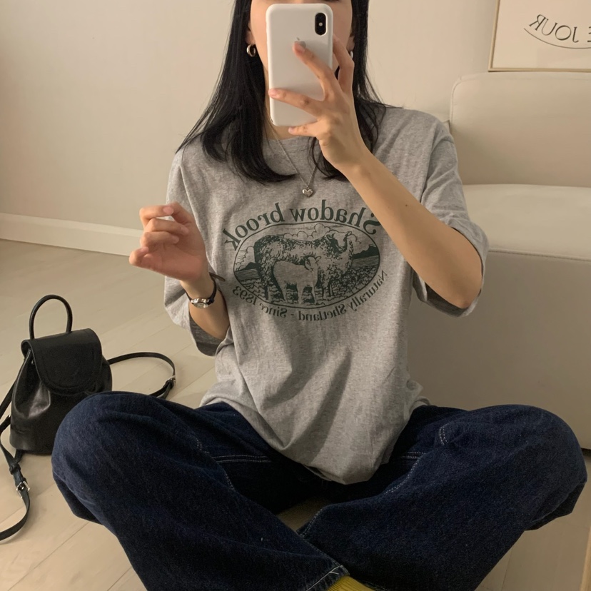 HELLO JINI東大門代購女裝新品推薦25春夏職業熱賣人氣T恤HELLO JINIT恤