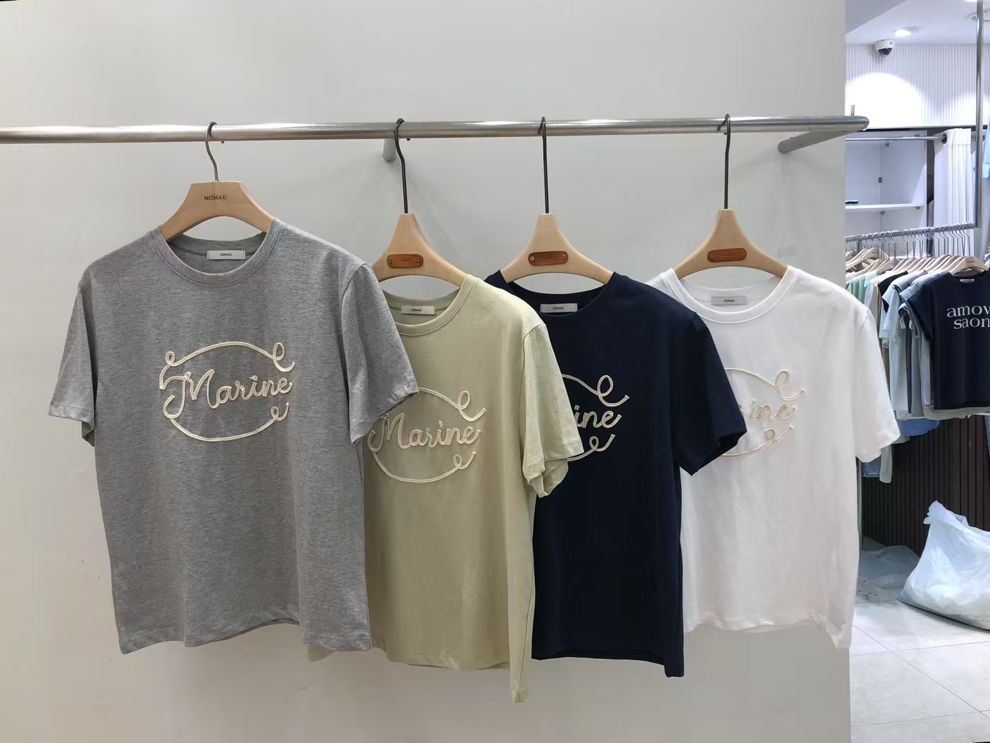 NOMAD韓國代購女裝新款真品人氣25春夏時尚熱賣休閑職業T恤NOMADT恤圖色4左四色