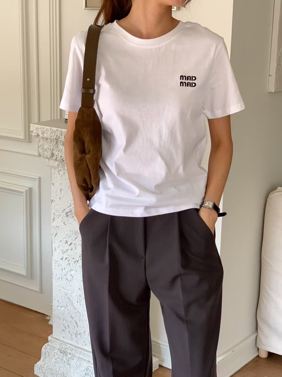 NOMAD韓國直郵女士新款人氣推薦職業休閑熱賣時尚25春夏T恤NOMADT恤圖色2