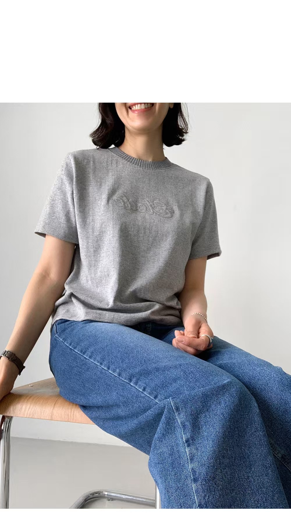 NOMAD韓國直郵女士新款真品熱賣推薦人氣25春夏時尚T恤刺繡NOMADT恤圖色3