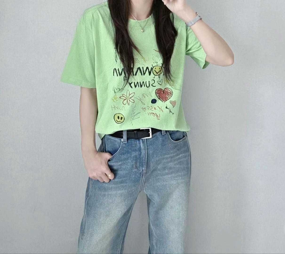 SSEN-쎈-T東大門直郵女裝新品職業時尚推薦25春夏真品T恤SSEN-쎈-TT恤
