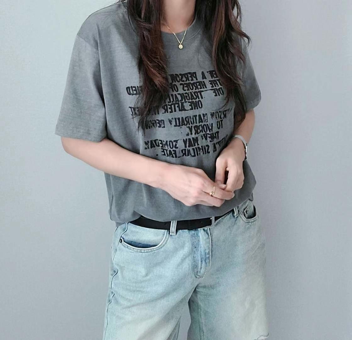 SSEN-쎈-T東大門直郵女士新品25春夏時尚休閑推薦真品T恤SSEN-쎈-TT恤