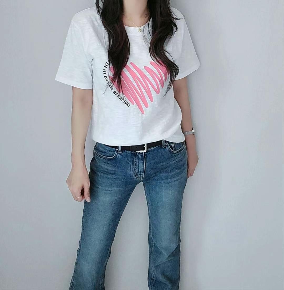 SSEN-쎈-T東大門實拍女士新款25春夏人氣真品推薦休閑T恤SSEN-쎈-TT恤