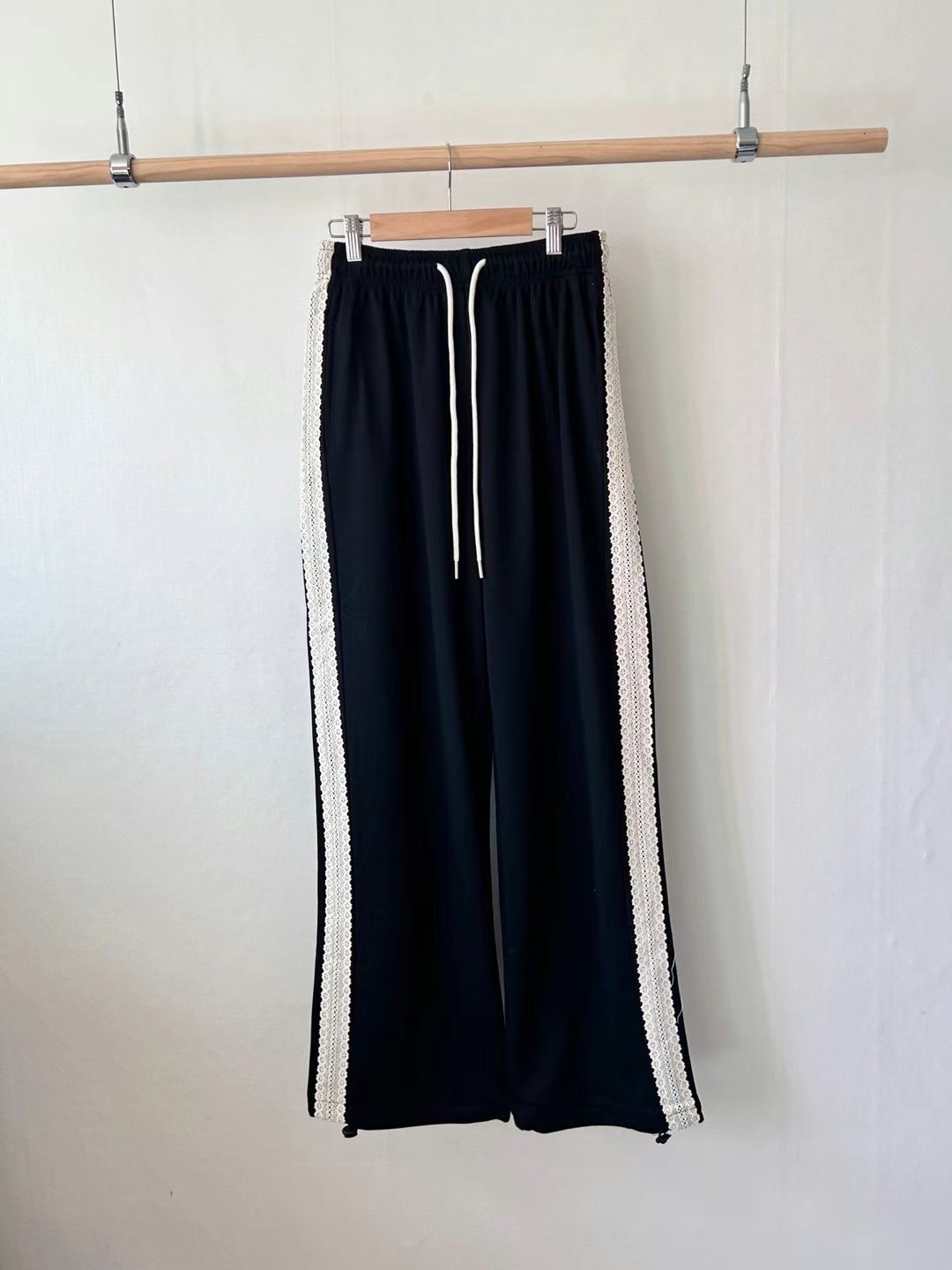 BLACK PIG東大門代購女裝新款25春夏人氣真品職業休閑褲蕾絲VIVIAN_LEE休閑褲圖色3