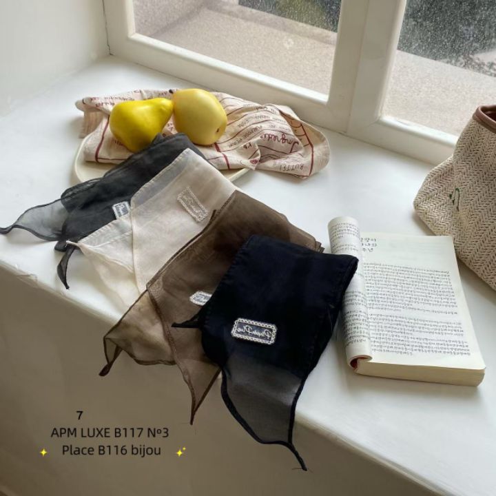 N3韓國直郵女士新款熱賣時尚真品職業25春夏休閑圍巾披肩透明N3圍巾/披肩