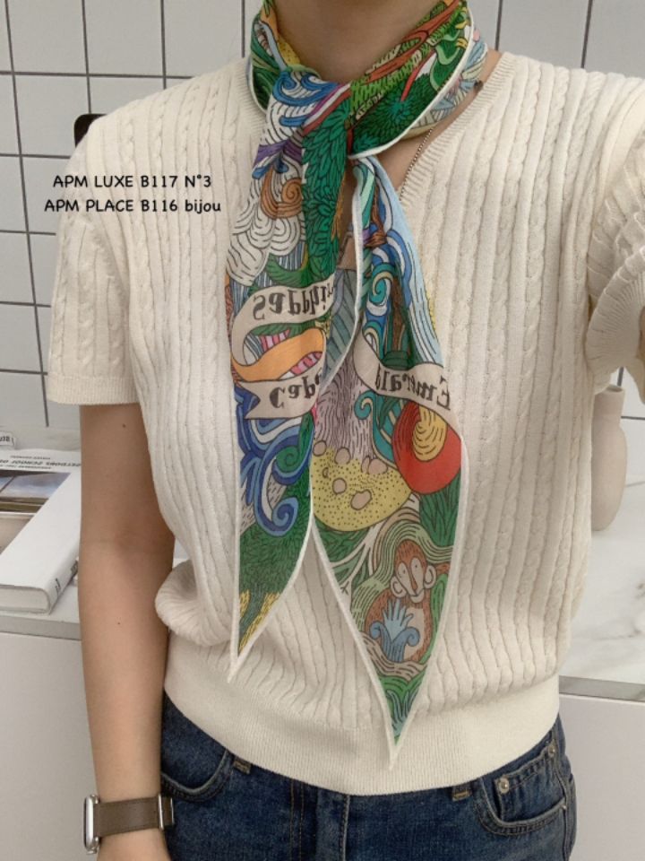 N3東大門代購女裝新品25春夏時尚推薦真品熱賣圍巾披肩亞麻N3圍巾/披肩