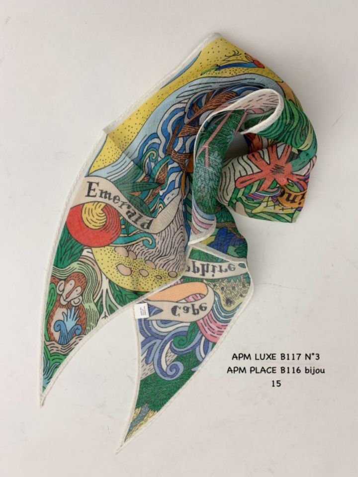 N3東大門代購女裝新品25春夏時尚推薦真品熱賣圍巾披肩亞麻N3圍巾/披肩圖色1