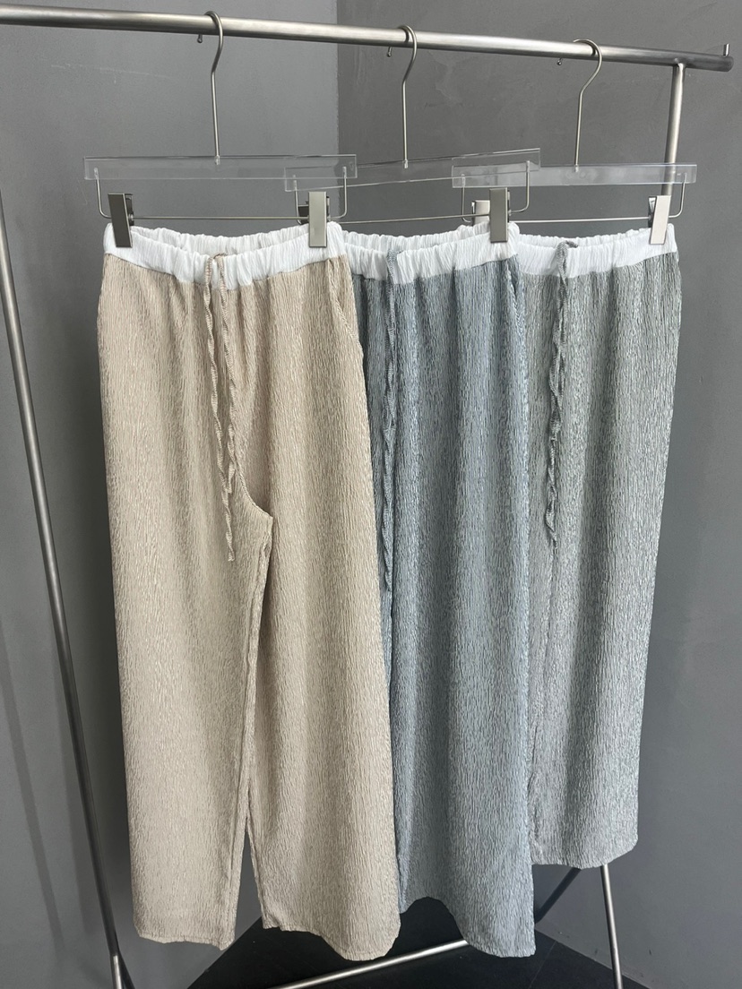 UNA/THE MAY東大門直郵女士新品25春夏推薦熱賣休閑褲條紋THEMAY/UNA休閑褲圖色3左三色