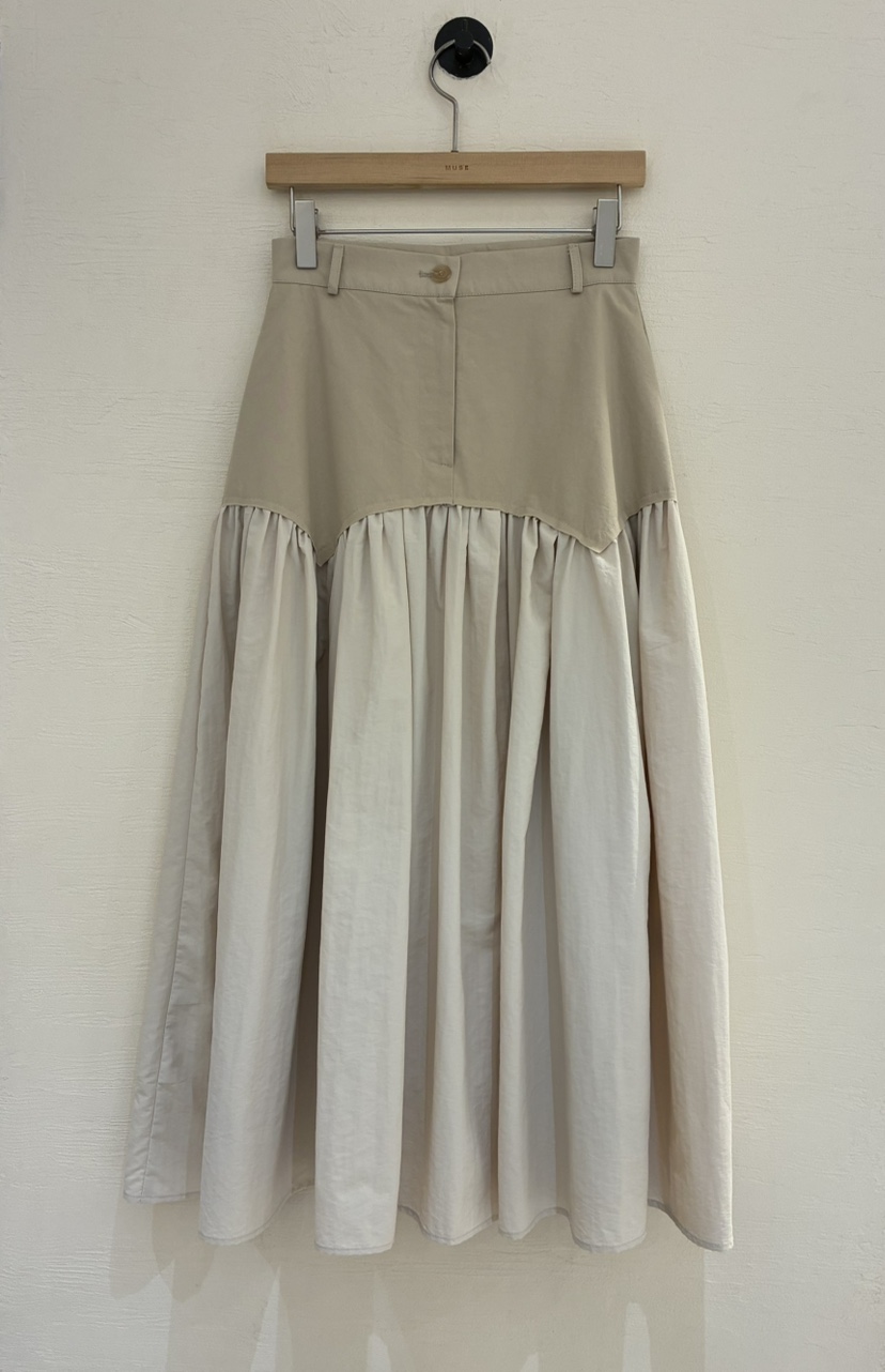 MUSE-P東大門實拍女士新品職業人氣25春夏熱賣休閑長裙棉質MUSE-P長裙